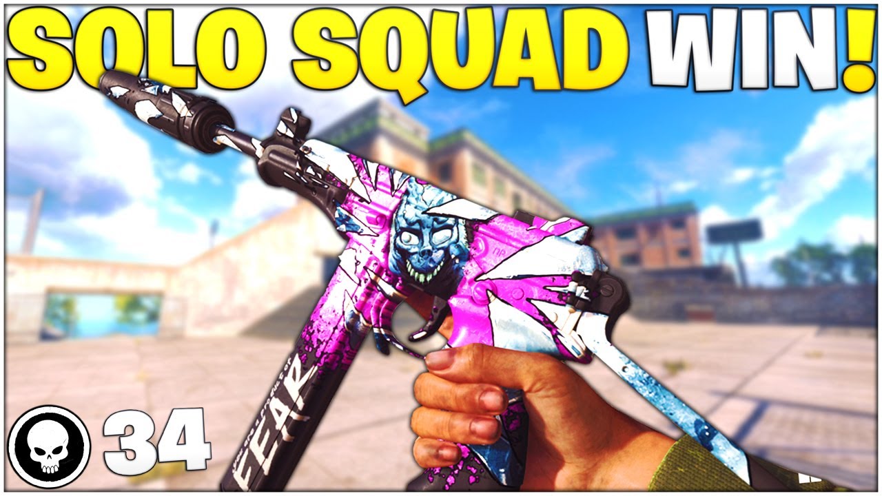 34 Kill *SOLO-SQUAD* Alcatraz Win! - This SMG SHREDS *Best OTs 9 Setup* (Rebirth Island - Warzone)
