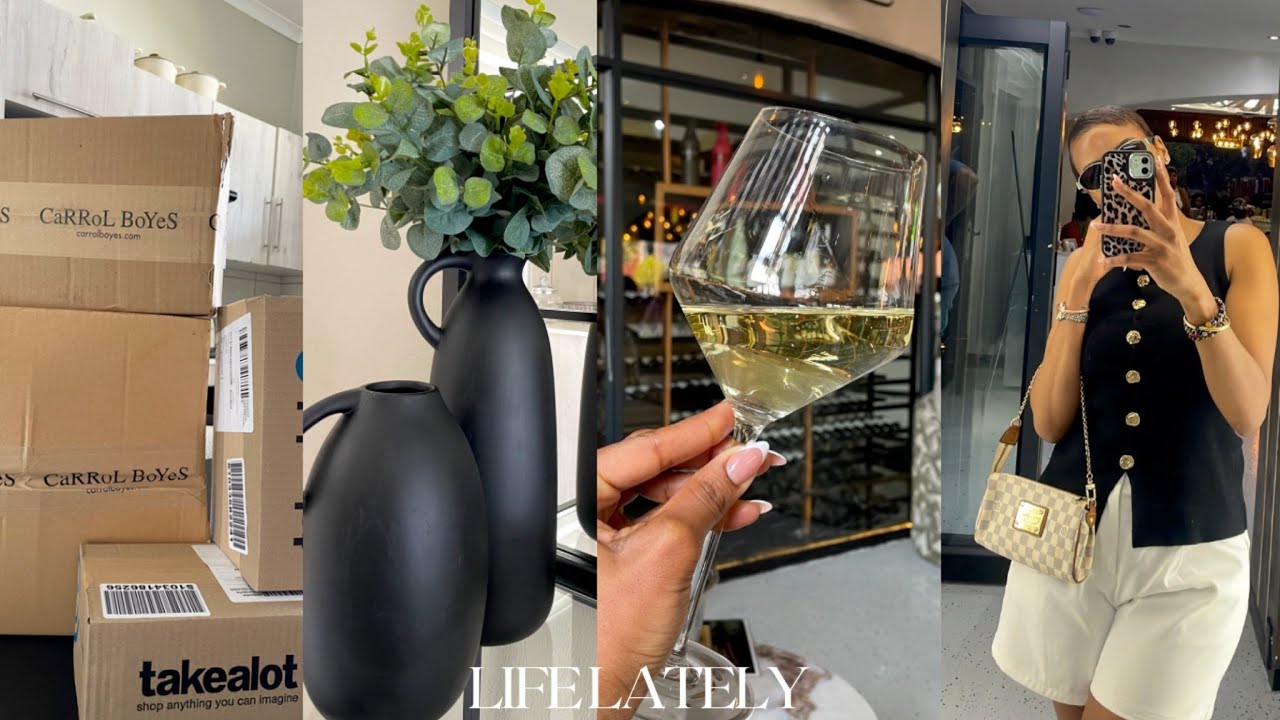 Life Lately || Unboxing || Lunch Date || Maintenance || nails+eyebrow threading || Entryway Makeover