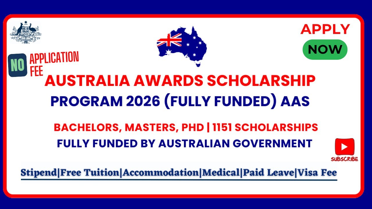 FULLY-FUNDED SCHOLARSHIP in Australia 2025-2026! Application Guide! Australian Awards Scholarship