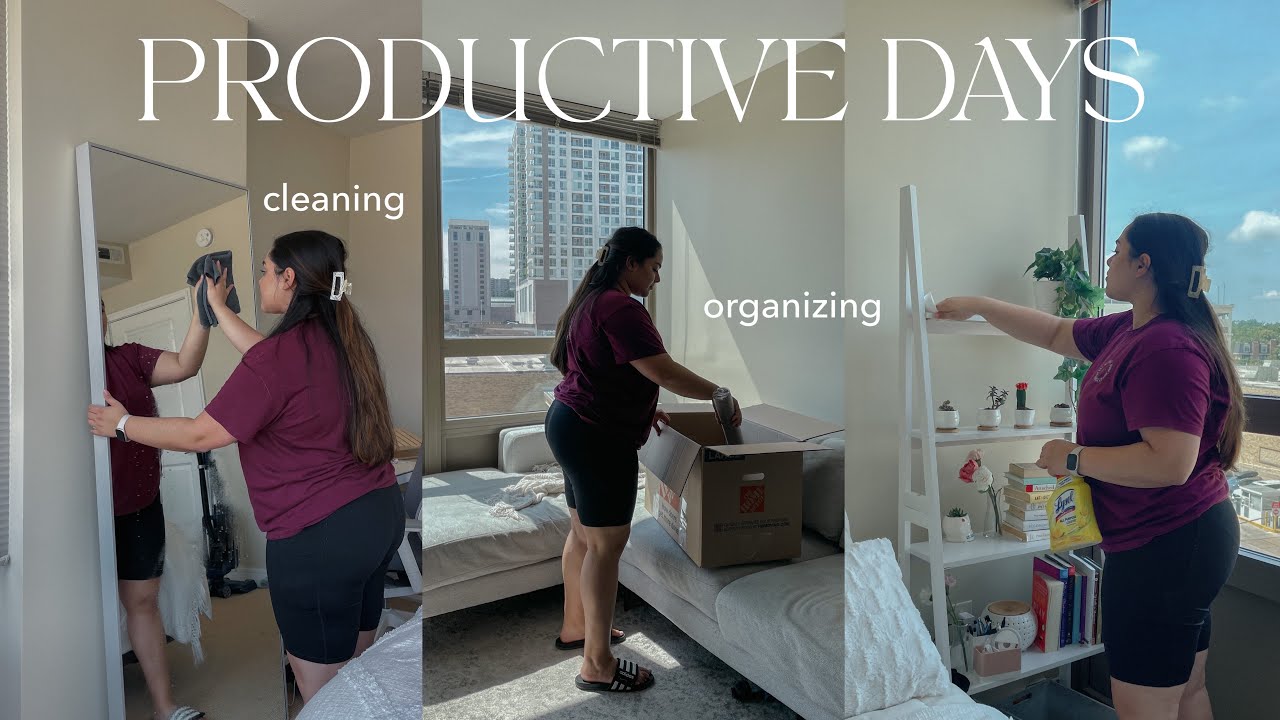 PRODUCTIVE DAYS IN MY LIFE | moving prep, cleaning & organizing, diy gift basket