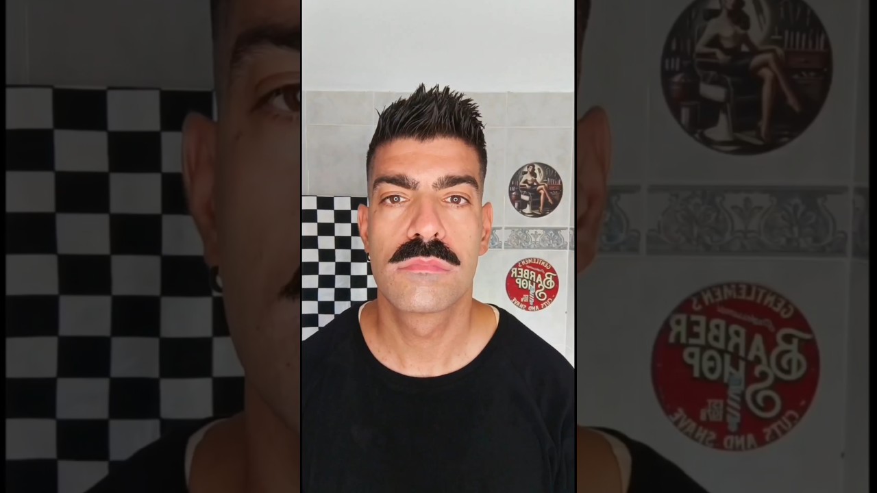 ASMR Dovo African Cowhorn 5/8 Straight Razor 💈 Moustache Trimming