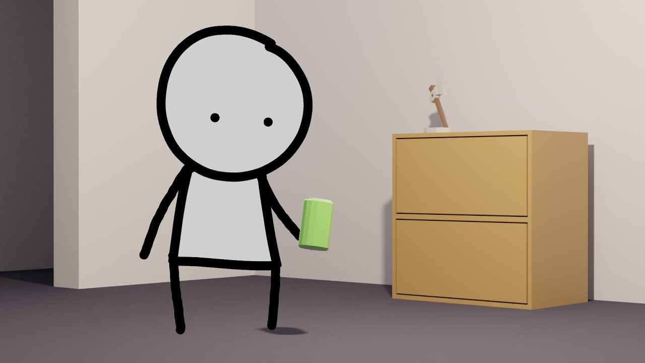 (OLD) Blender 2.8 GP 2D Character in 3D Environment [3D object interaction]