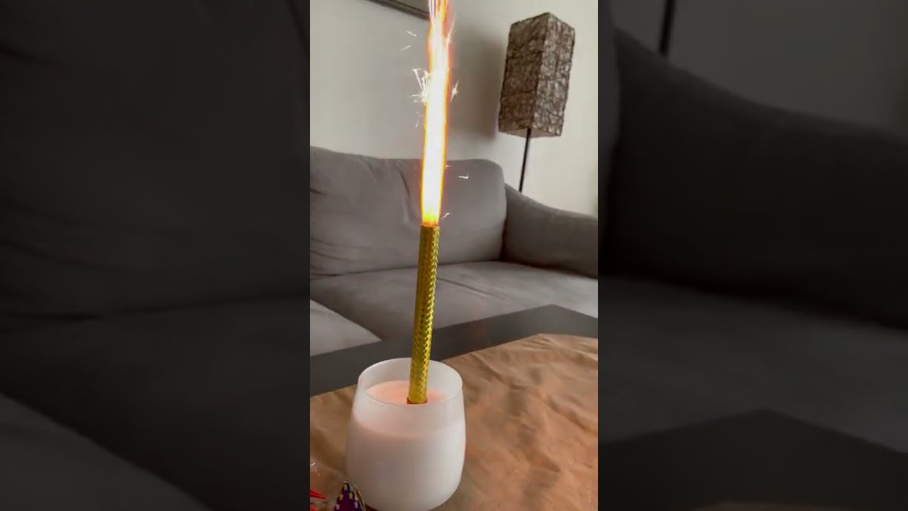 Fountain Sparkle Candle: Watch It Sparkle and Glow