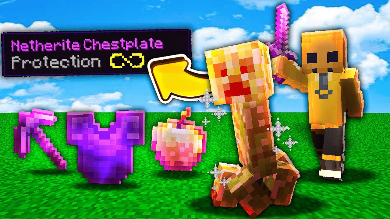 Minecraft, But Mobs Drop OP Items...