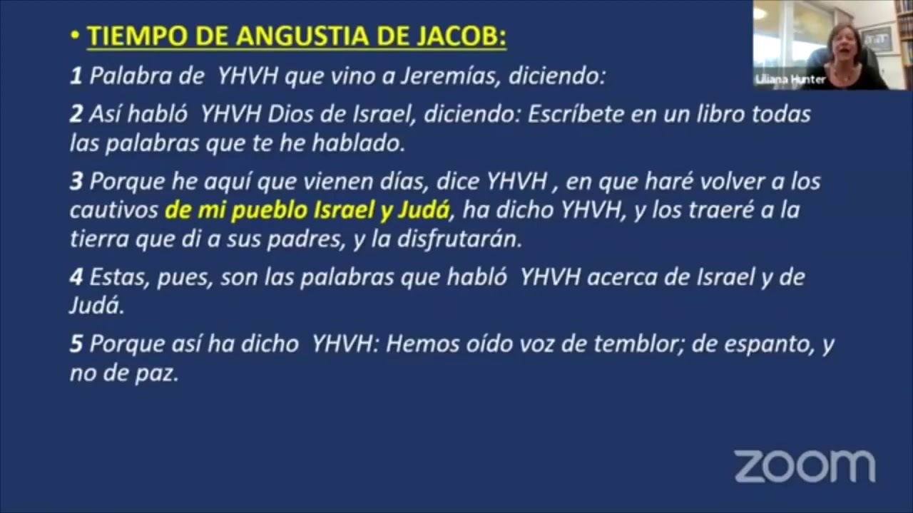 ESTUDIO 173 Liliana Hunter  Preparándonos para el Tiempo de Angustia de Jacob y la Venida de Yeshua