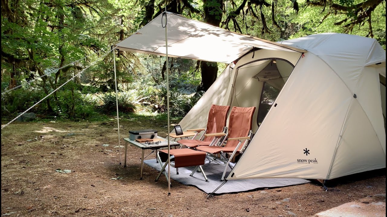 Camping with our Snow Peak Alpha Breeze Tent in the Olympic National Park