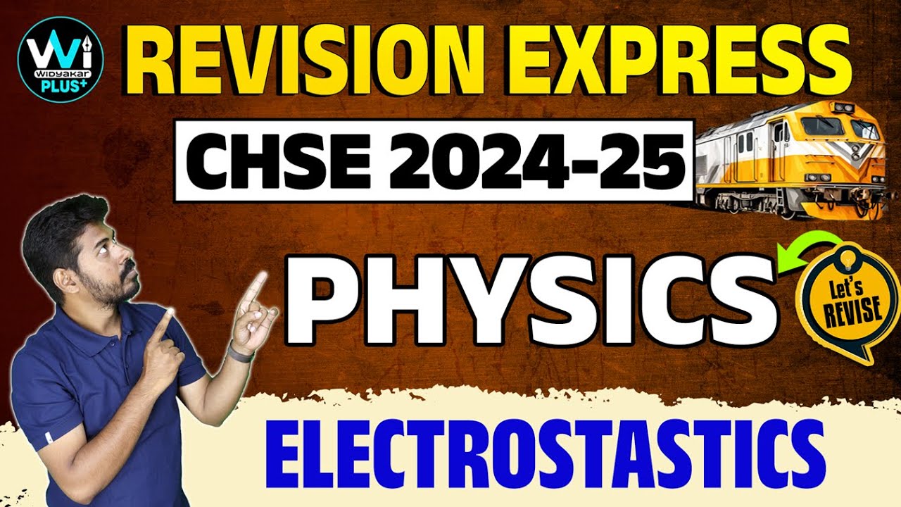 Most Selected  Questions | Electrostatics |  #chse#12thphysics
