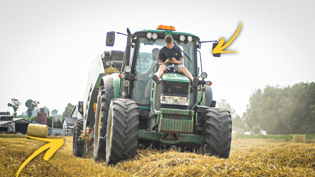 ☆BHP 101%!?☆Prasowanie oraz zwożenie słomy☆GR Suchołbiak☆Agro Adi