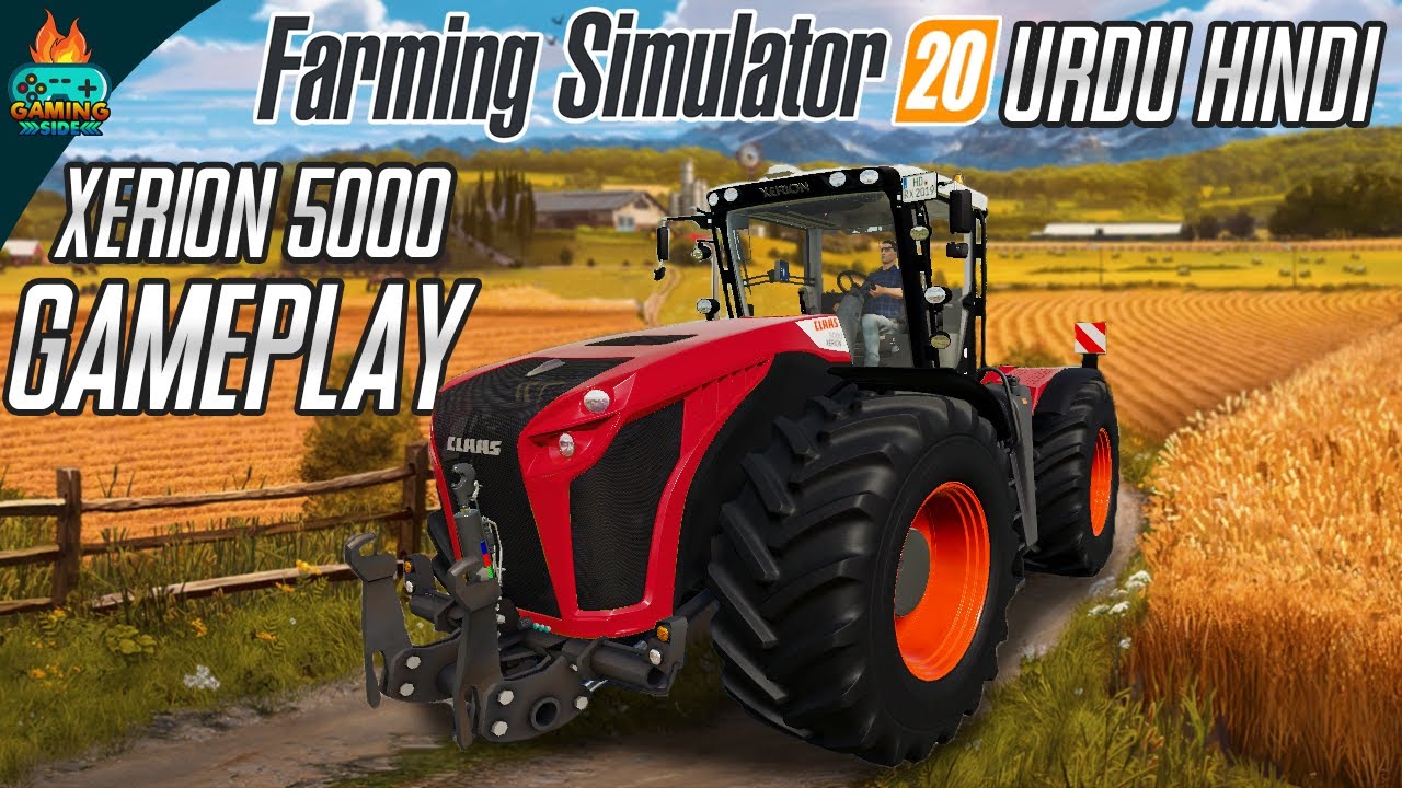 Claas Xerion 5000 Tractor Gameplay hindi Urdu | Farming Simulator 20 v0.0.0.60