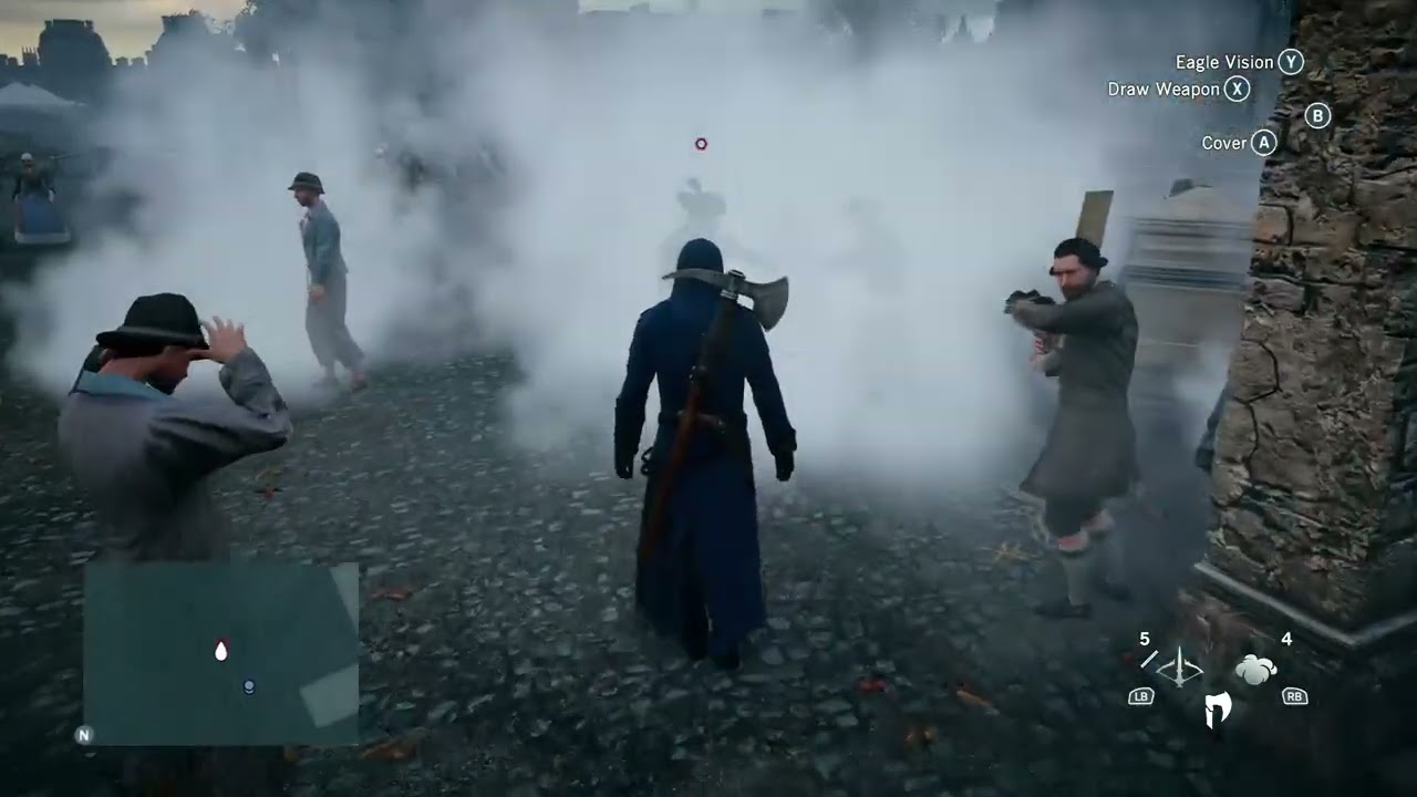 Assassin's Creed Unity Seaman's Axe Smoke Bomb Stealth Assassinations Phantom Blade Poison Gas
