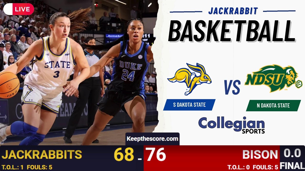 LIVE: Jackrabbit Women's Basketball vs. North Dakota State | Blue Out Double-Header