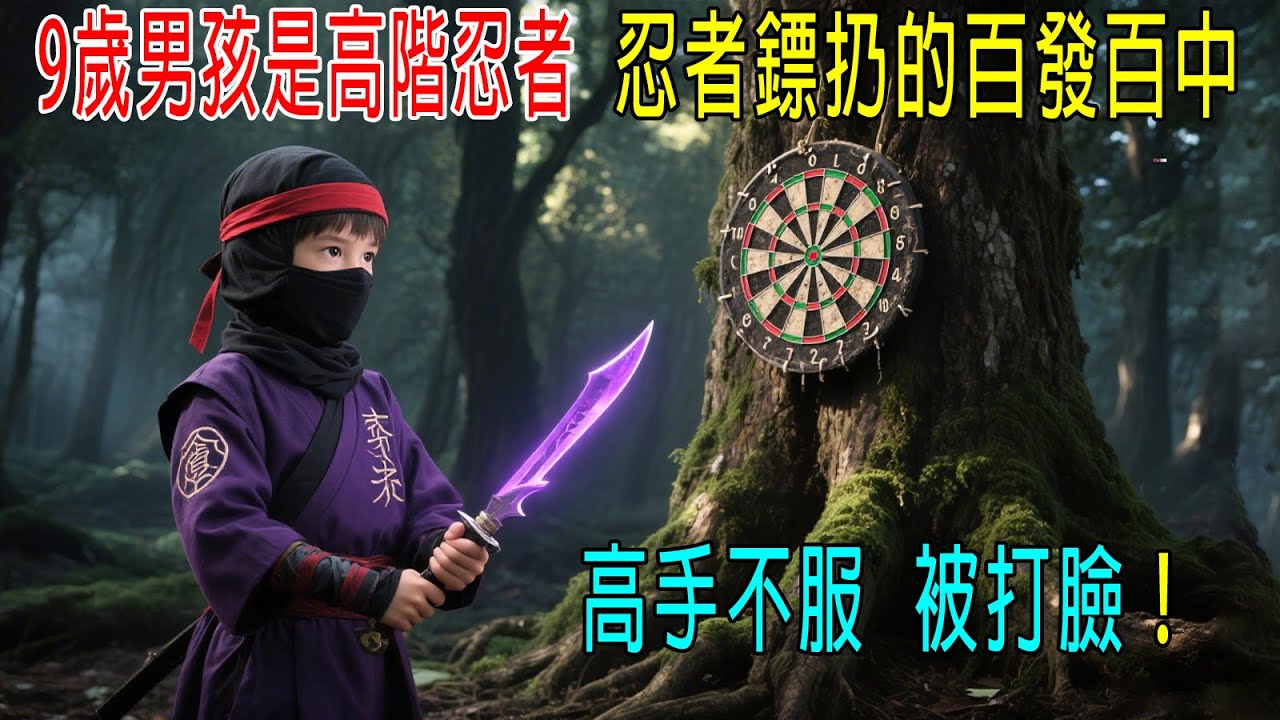 9歲男孩是高階忍者，忍者標扔的百發百中，高手不服，被打臉！