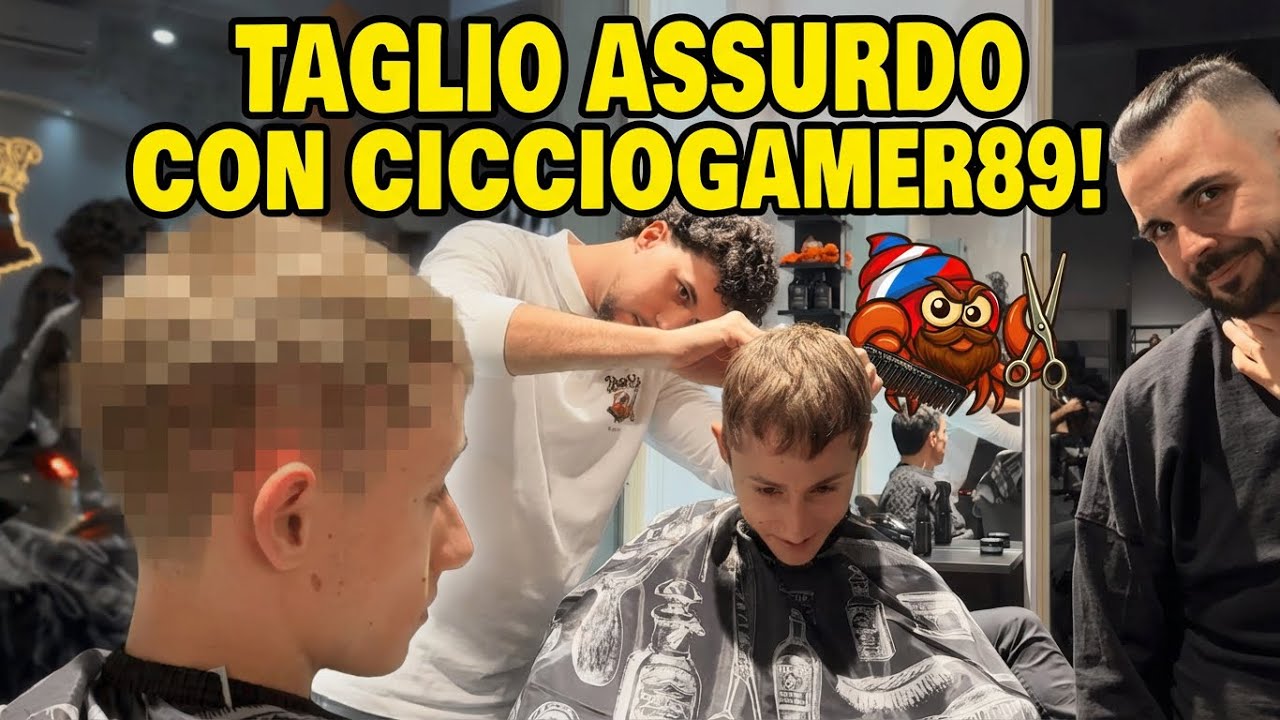 Ho fatto un TAGLIO ASSURDO alla barberia di CICCIOGAMER89!