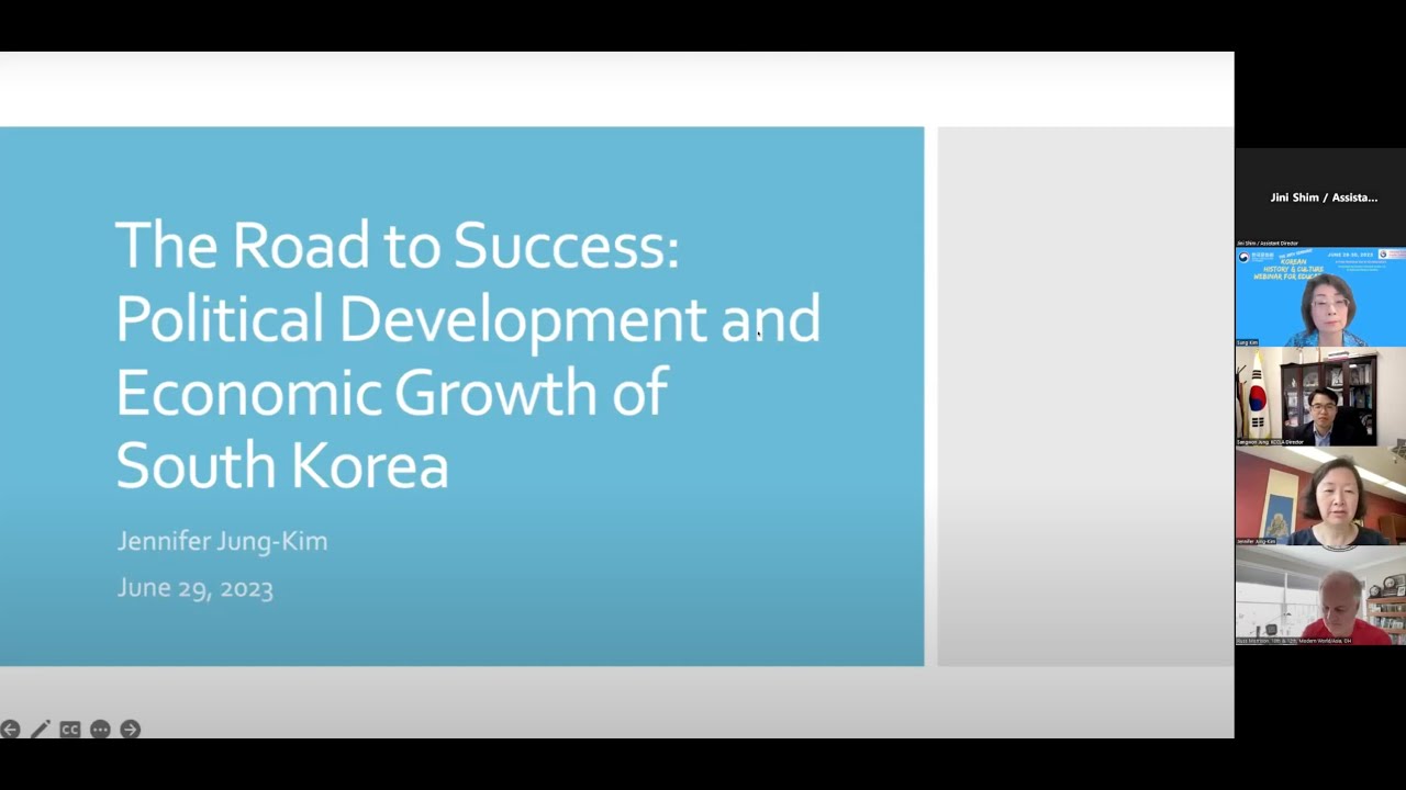The Political Development and Economic Growth of South Korea by Dr. Jennifer Jung-Kim (2023 Seminar)