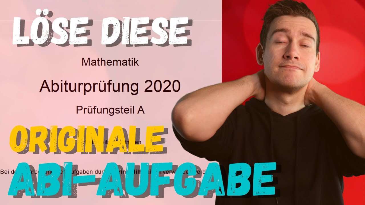 Löse die Abi-Aufgabe | Rechensession | Mathe Abi Analysis Bayern 2020
