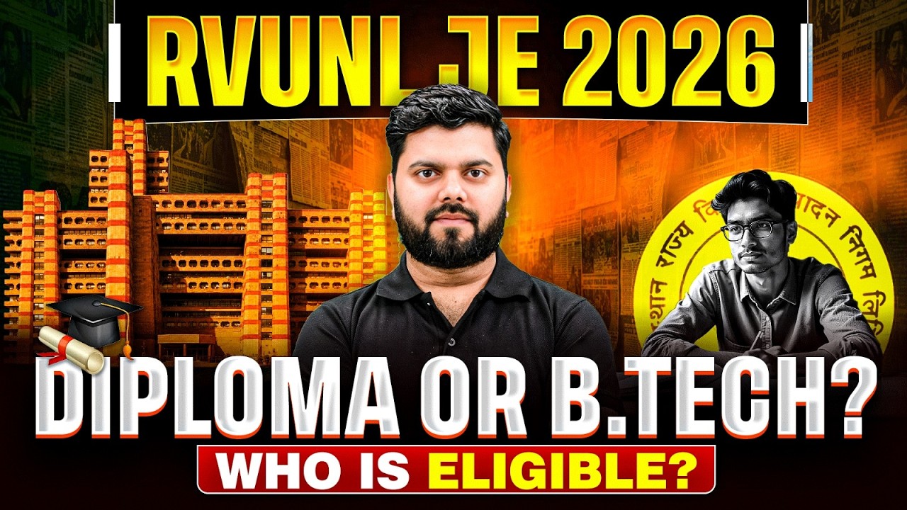 RVUNL JE 2026 |  RSEB JE 2026 | Diploma vs B.Tech | Complete Eligibility Explained