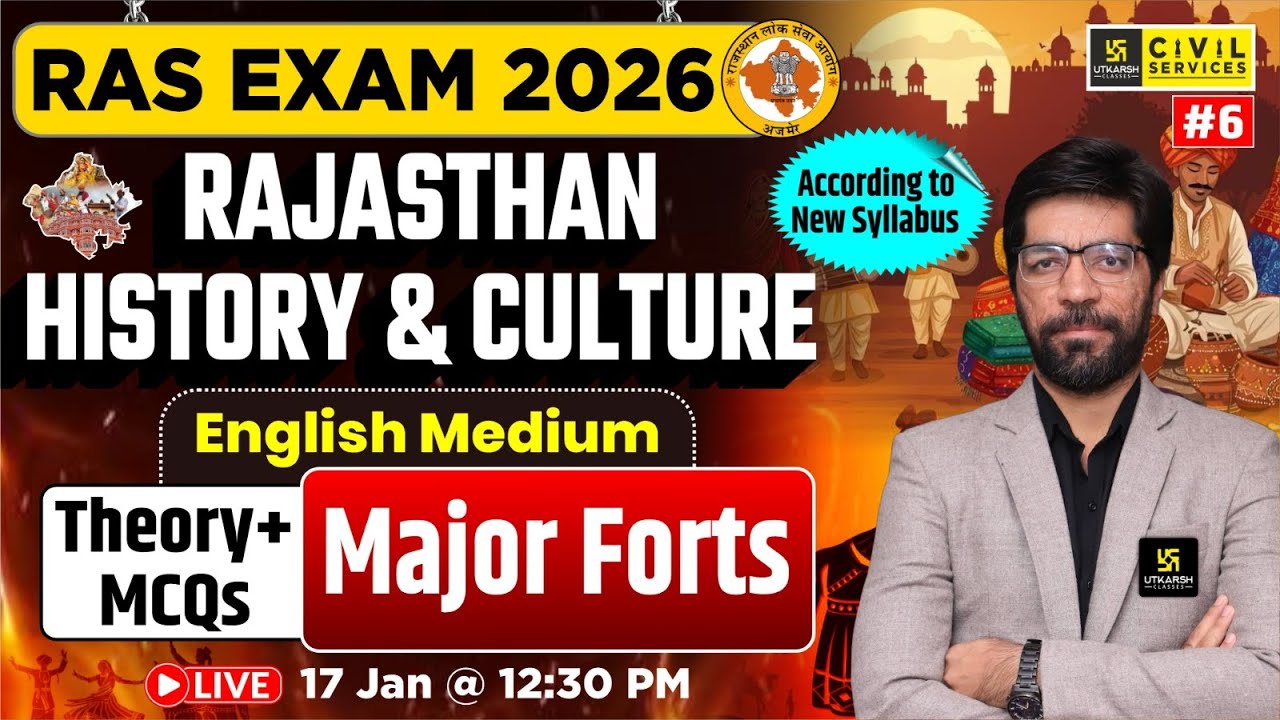Major Forts of Rajasthan | Rajasthan History & Culture for RAS Exam | English Medium | Prateek Sir