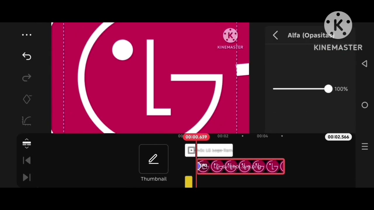 LG logo remake kinemaster speedrun x6 speed