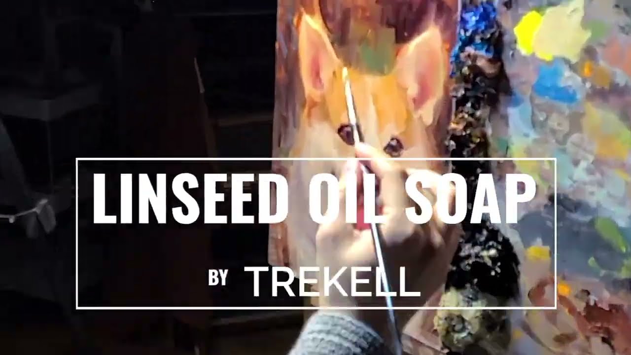 How to Clean Oil Paint Out of Artist Brushes - Trekell Linseed Oil Soap for the Clean Up Oil Paint