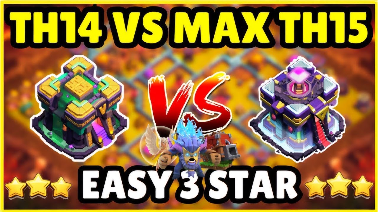 BEST TH14 vs TH15 SUPER YETIS SPAM IN RANK MODE (PART 5)