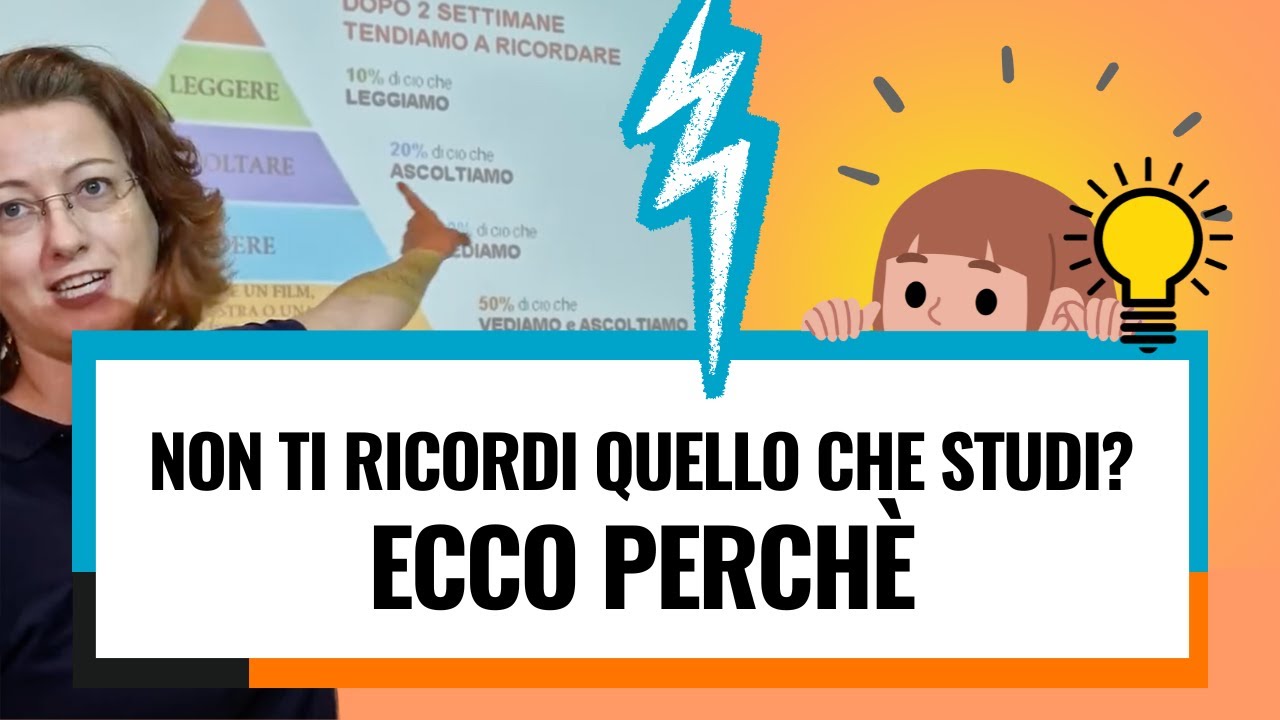 Non ti ricordi quello che studi? Ecco perchè!