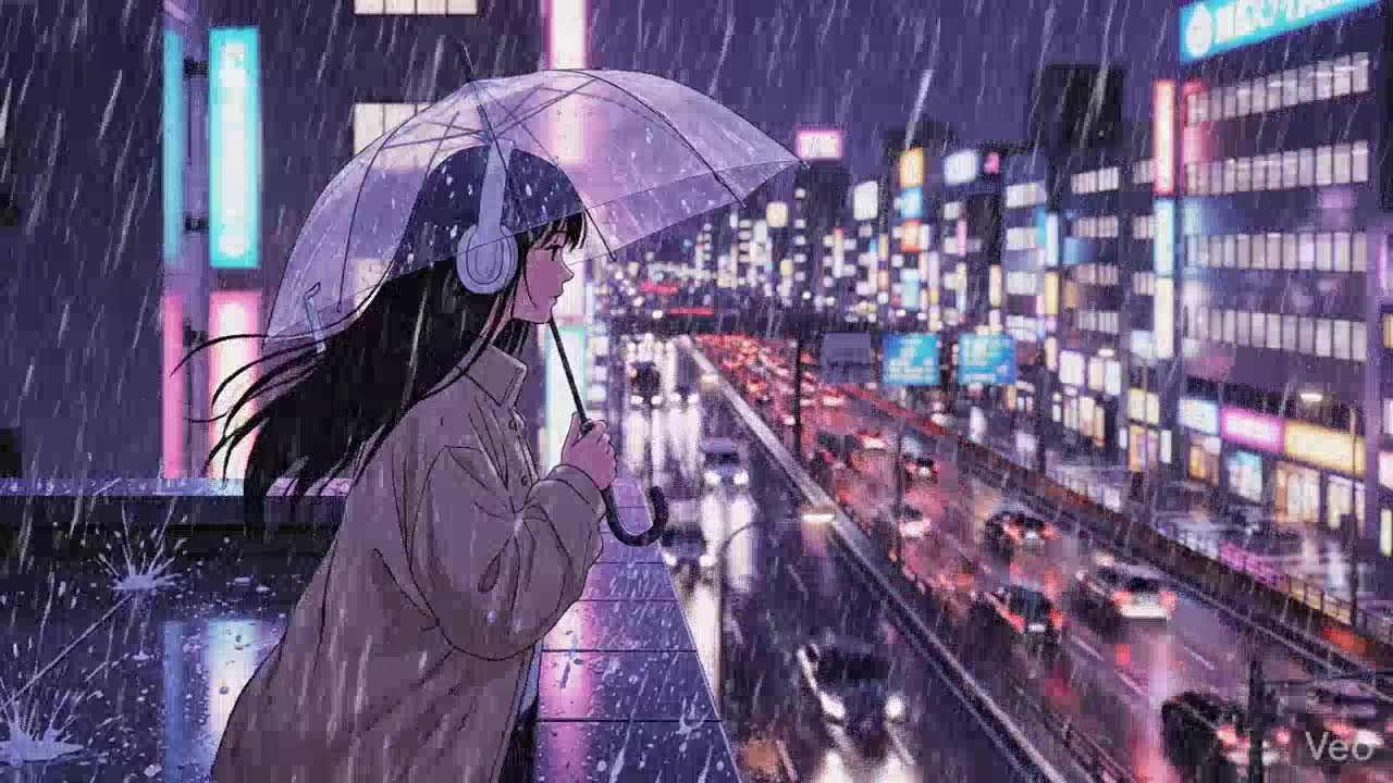 Tokyo Neon Rain 🌧️ Lofi Chillhop Study Session