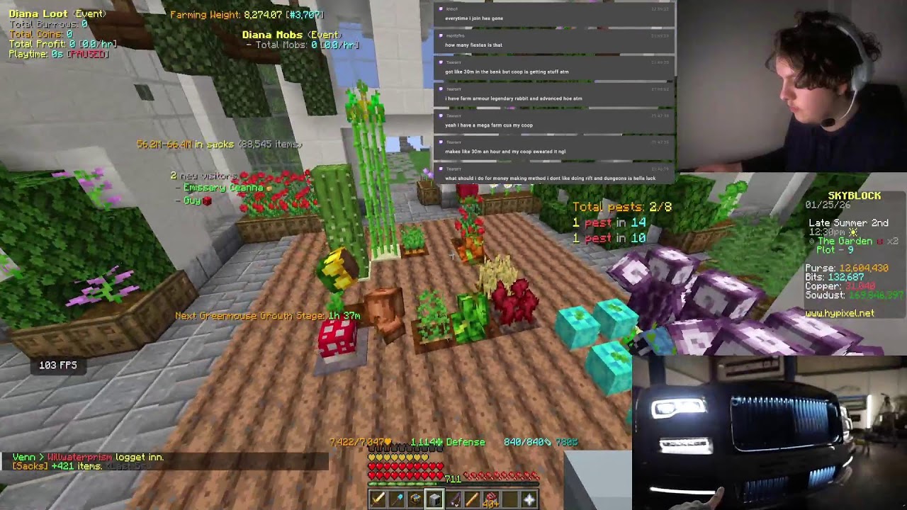 BACK ON THE IRONWOMAN ( Hypixel Skyblock ) Day 43/365