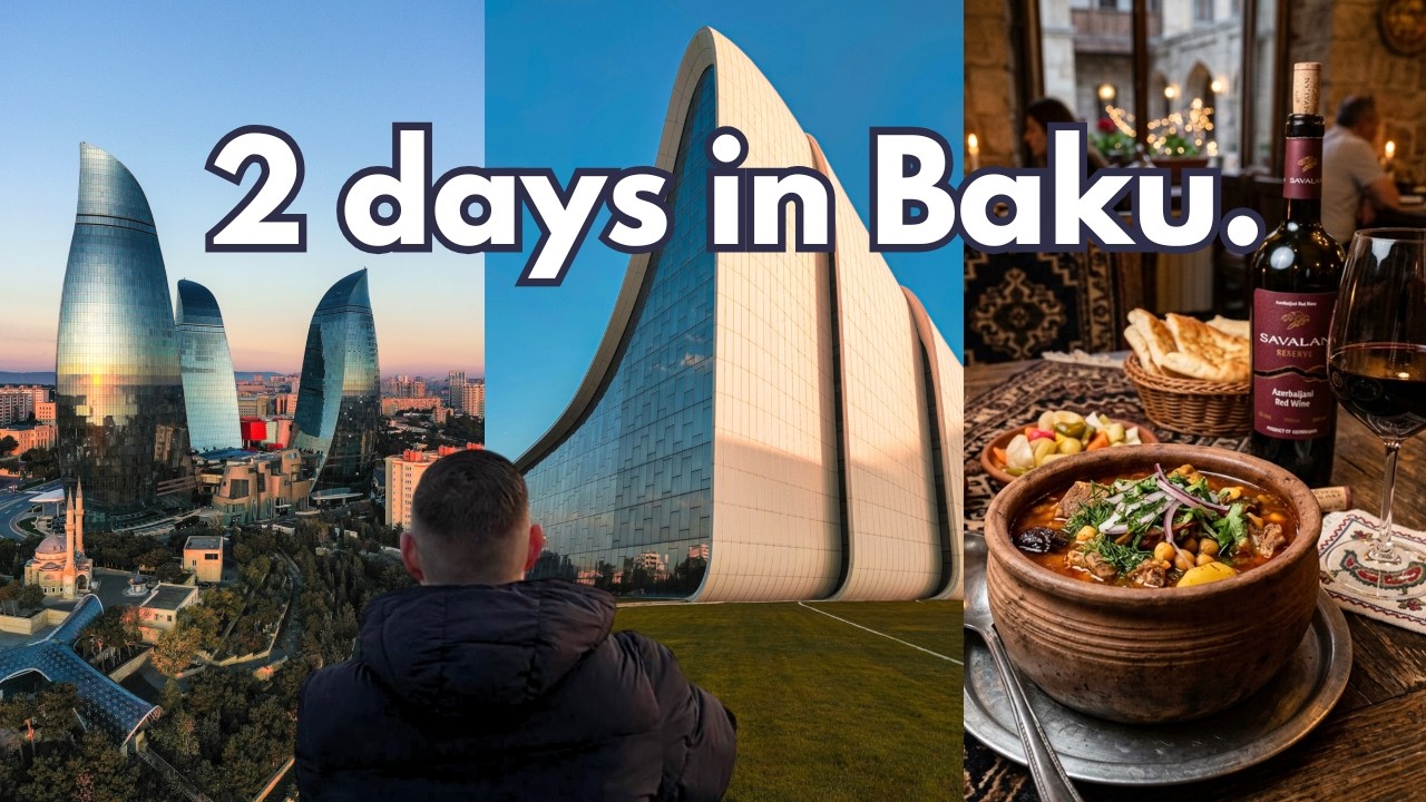 2 Days in Baku, Azerbaijan | Old Town, Flame Towers, Heydar Aliyev Center, Local Food