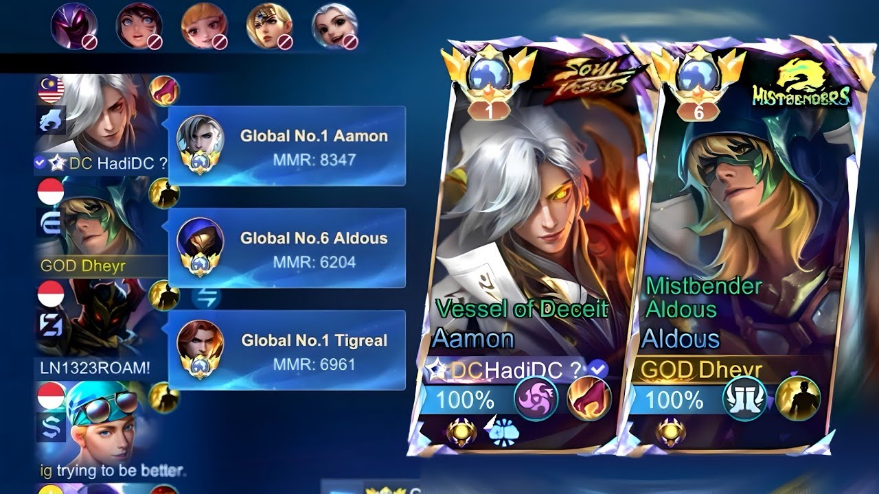 Nyobain Trio Ranked Bareng Top Global 1 Aamon dan Tigreal! Hadi Ngeri Banget Cuy!
