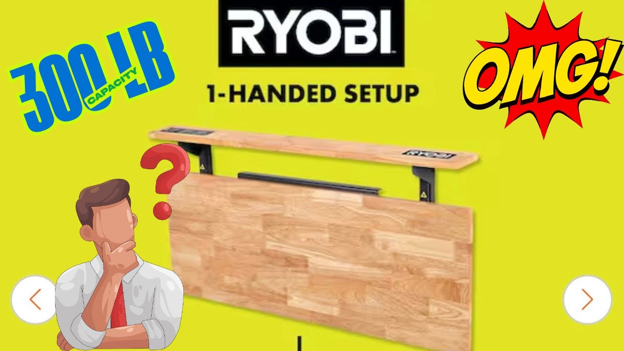 Складной настенный верстак RYOBI Stowaway