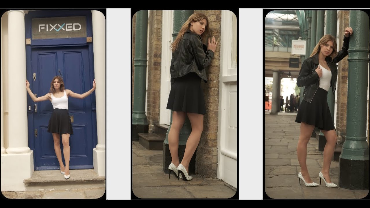 HOSIERY LOOKBOOK BTS : Pantyhose, Stockings, Tights, Heels, Short Mini Skirt (4K Vertical)