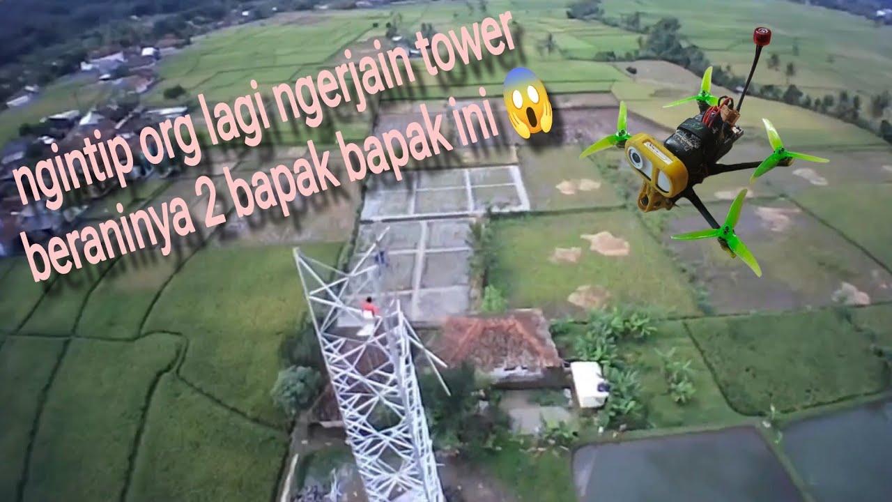 Menyusuri sawah INDONESIA 🇲🇨 sambil lanjut riview pembuatan tower jaringan celuller 😊