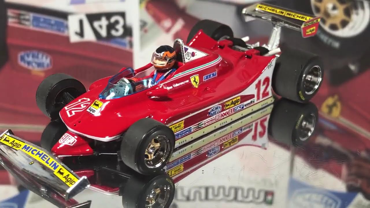 BR578-CH Brumm 1/43 Gilles Villeneuve Ferrari 312 T4 Long Beach 1979