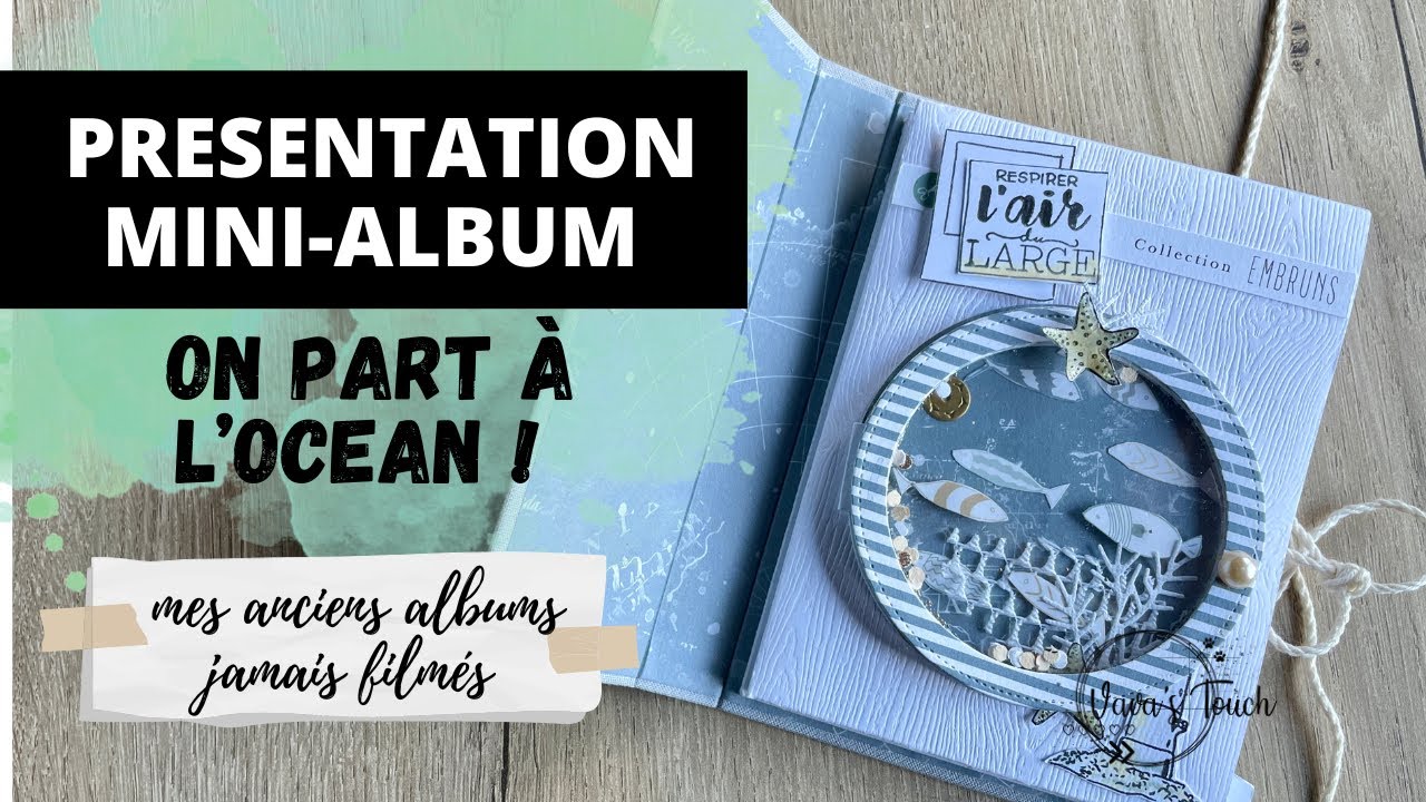 PRESENTATION MINI ALBUM |  avec une belle shaker box aquarium 🐟🐠