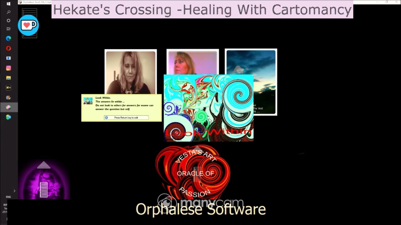 Orphalese Software app for Tarot  more info
