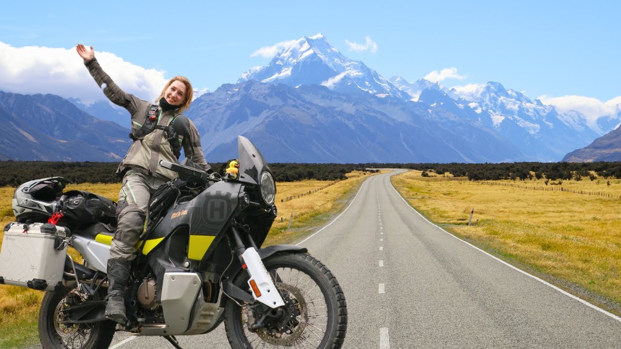 New Zealand's endless BEAUTY | Motorcycle trip to Danseys Pass, Lake Pukaki & Mount Cook  [E17- S6]