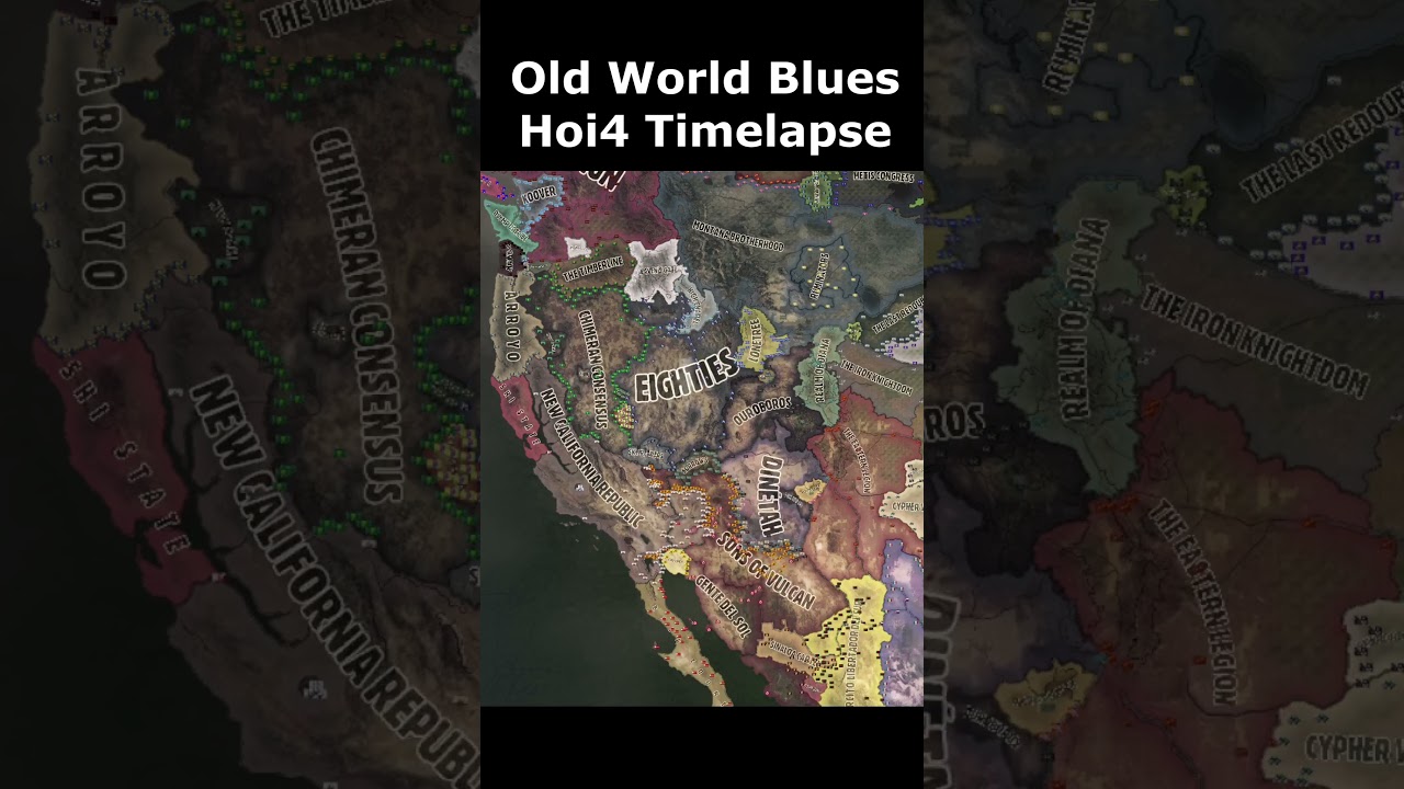 Fallout in Hoi4 | Old World Blues Timelapse