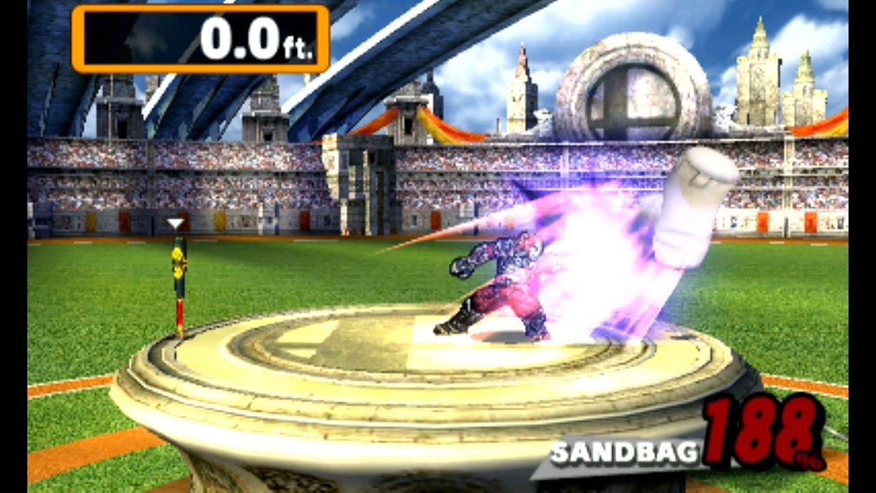 Super Smash Bros 3DS Home-Run Contest High Score Trick