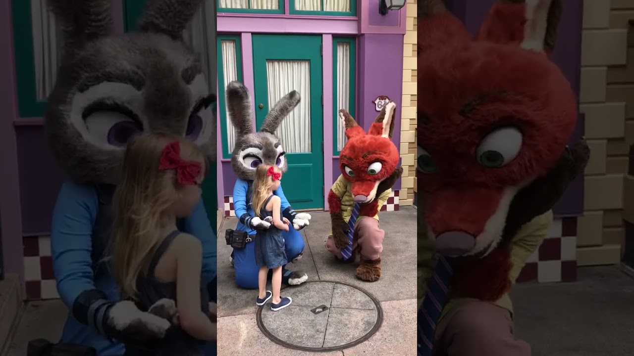 Meeting Judy Hopps and Nick Wilde at Disney CA Adventure