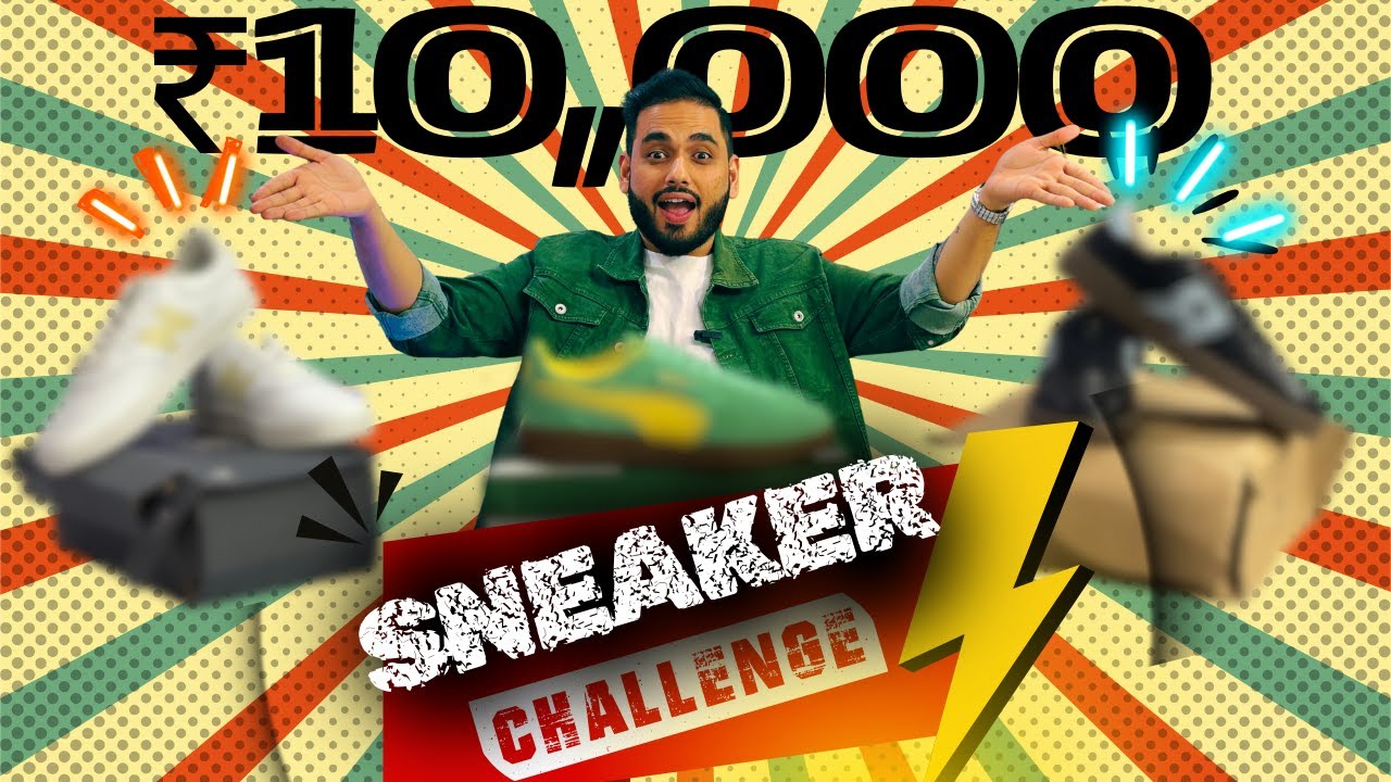 3 Sneakers in ₹10,000 😱 | Sneaker Shopping Challenge👟
