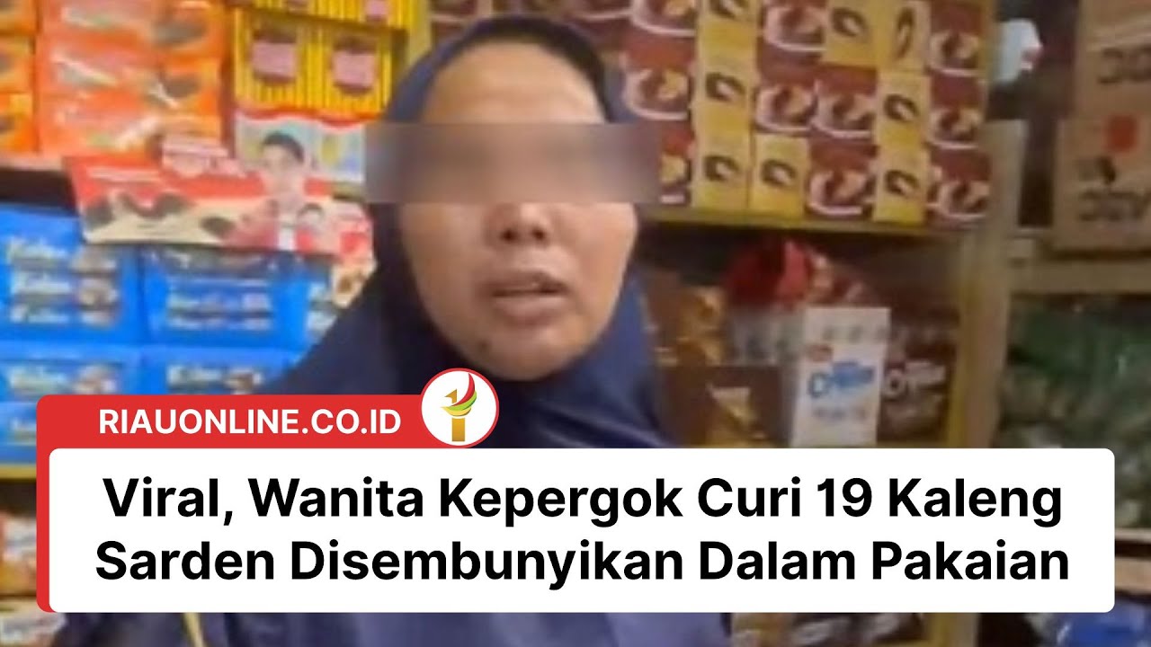 Viral, Wanita Kepergok Curi 19 Kaleng Sarden Disembunyikan Dalam Pakaian