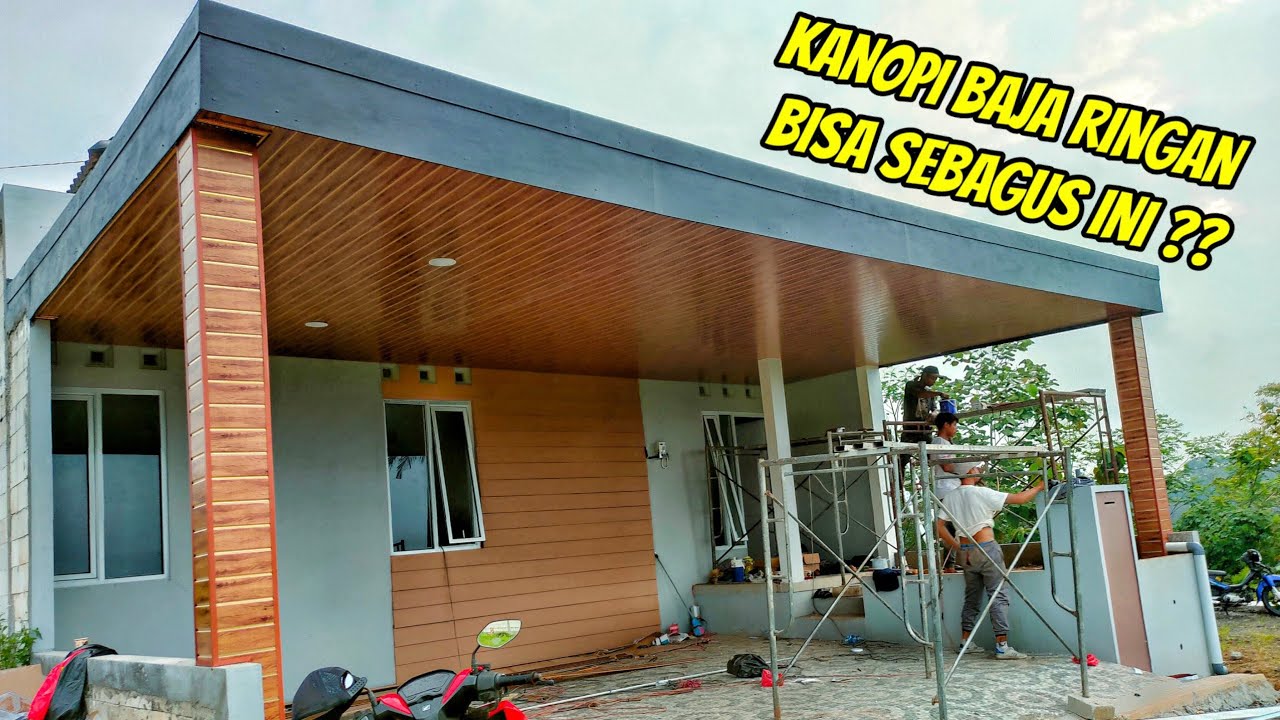 VIRAL !! Kanopi Semewah ini Ternyata Aslinya Kanopi Baja Ringan loh !!