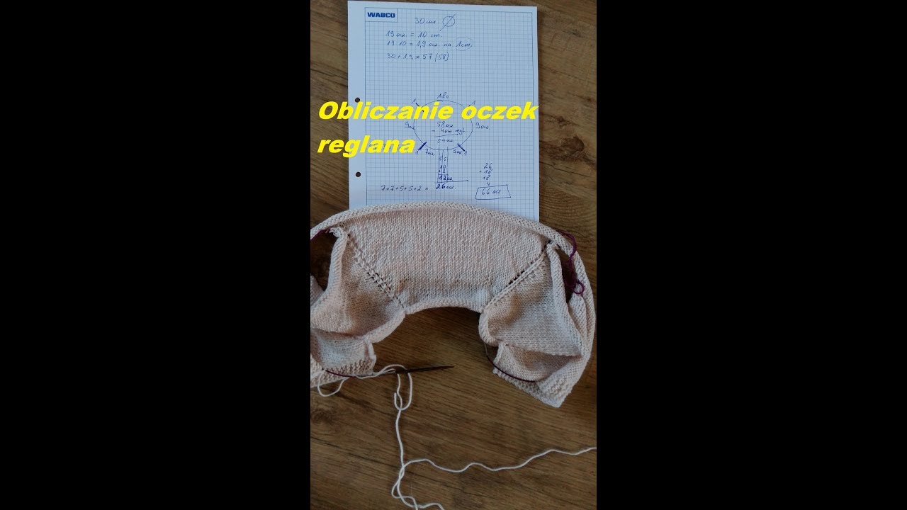 0220*Reglan na sweterek rozpinany* dziergać*Pomoc w dzierganiu na drutach