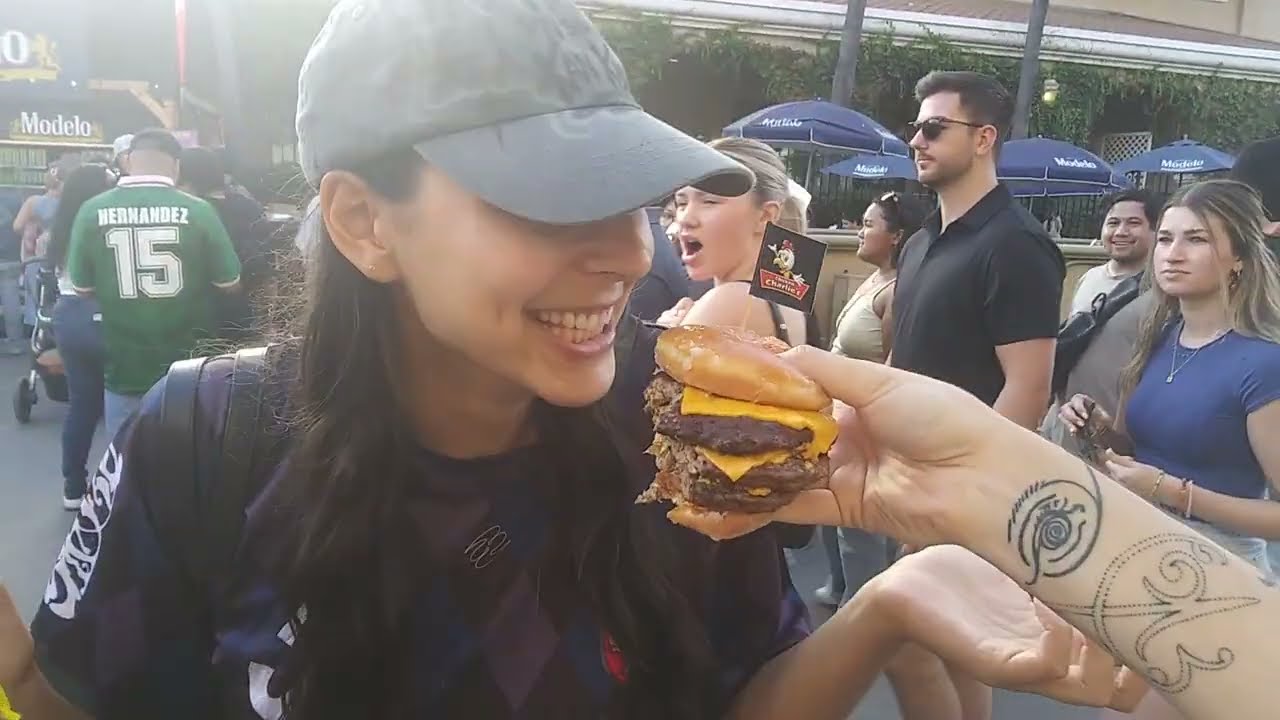 The Pet Communal MUKBANG: 7 People; 1 Crispy Cream Triple Decker Burger