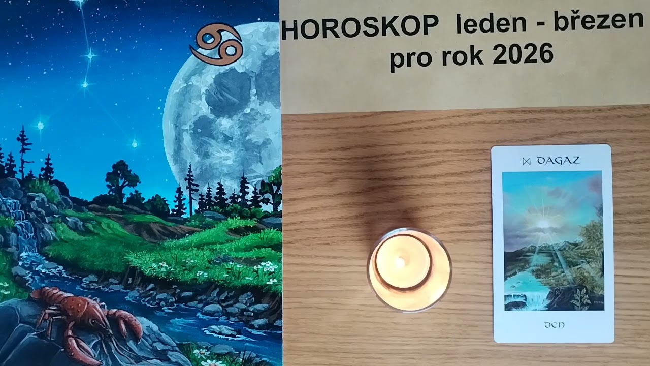 Horoskop pro znamení Raka leden-březen 2026, Jupiter jako nebeská pomoc ve Vašem znamení, runa Dagaz