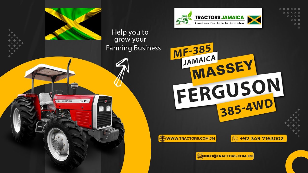 Massey Ferguson MF-385 4WD 85hp Tractors for Sale in Jamaica