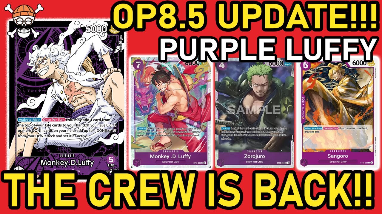 [OP8.5] STRAWHATS ARE BACK!! PLuffy Deck Profile & Gameplay | One Piece TCG