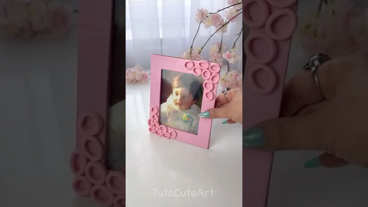 DIY cute photo frame 🩷✨