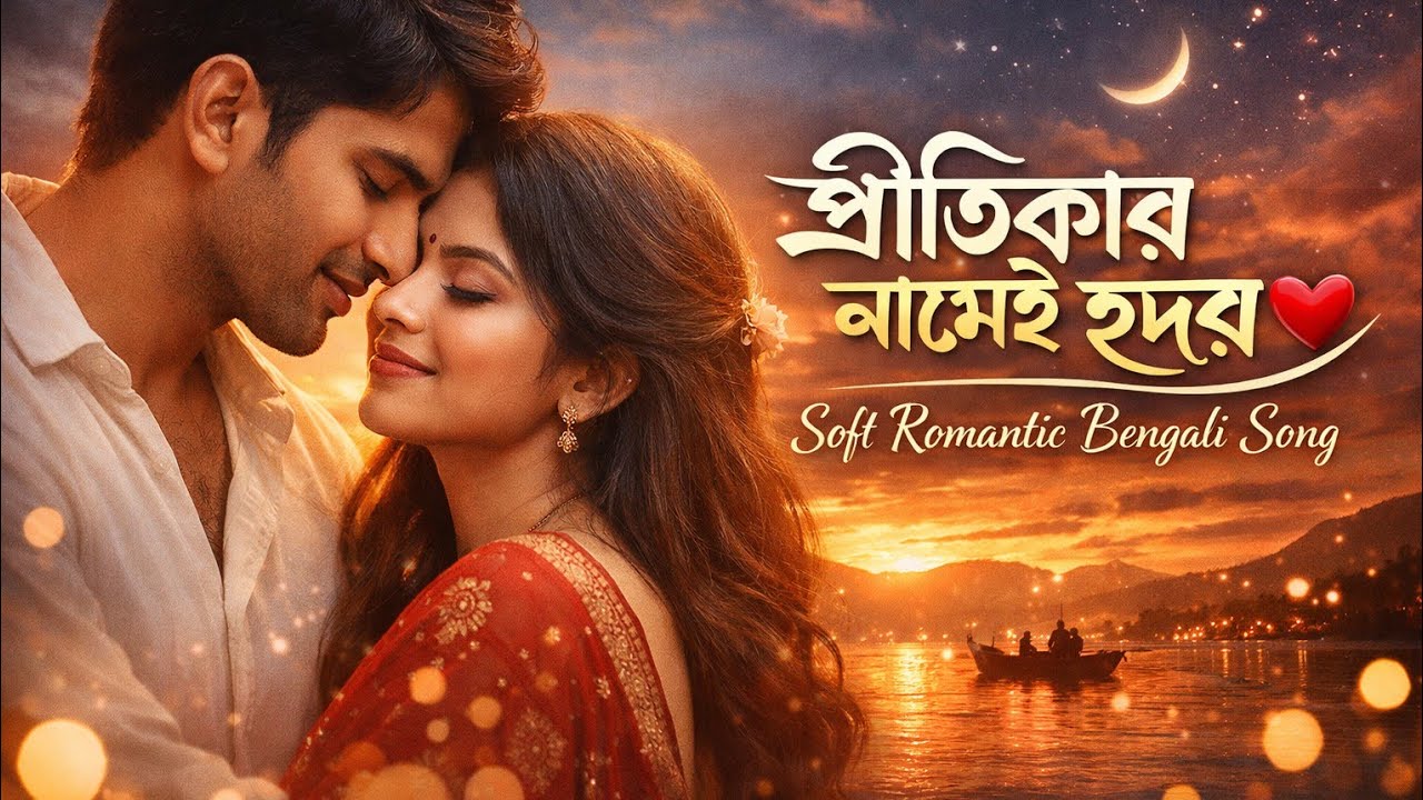 প্রীতিকার নামেই হৃদয় ❤️ | Soft Romantic Bengali Song 2026 | New Love Song | Suno AI Music