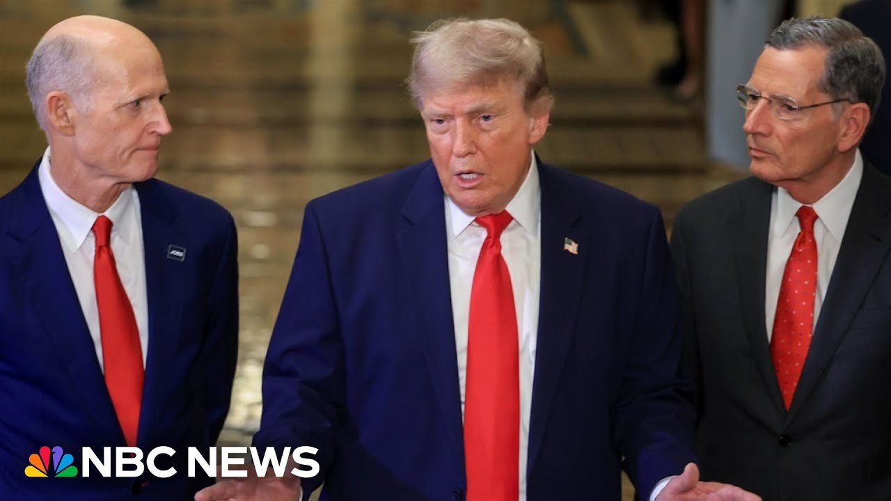 Trump says Republicans have a 'well-unified party' after meeting with Senators